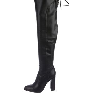 🚫 Sold 🚫 7.5 Marc Fisher Boot over Knee Boots Black Leather